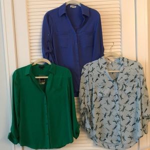 3 Camp Shirts - Express & The Limited